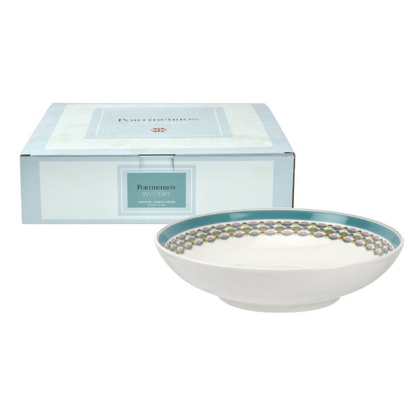 portmeirion Portmeirion Westerly Turquoise 8.5 Inch Pasta Bowl