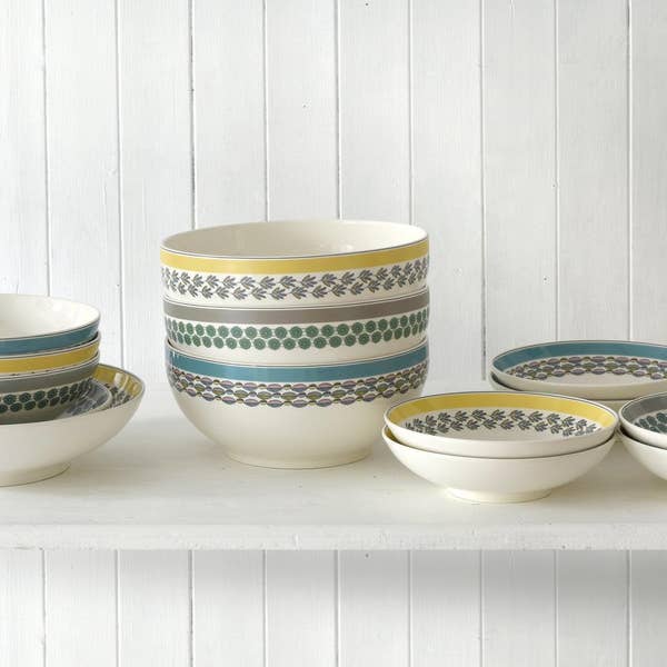 Portmeirion Portmeirion Westerly Yellow 5.8 Inch Inch Cereal Bowls Set Of 4