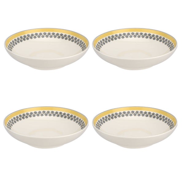 portmeirion Portmeirion Westerly Yellow 8.5 Inch Pasta Bowl Set of 4