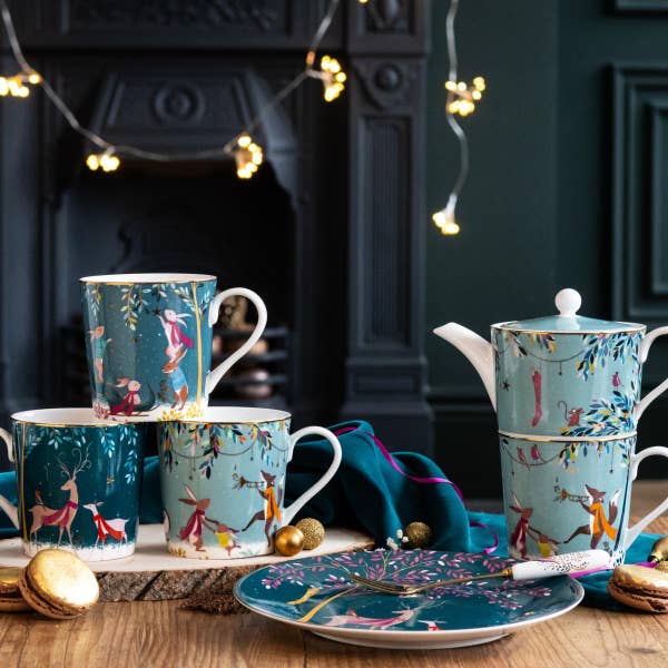 Portmeirion Woodland Tales Mug Rabbit Sleigh