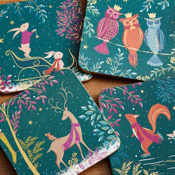 Portmeirion Woodland Tales Set Of 4 Coasters