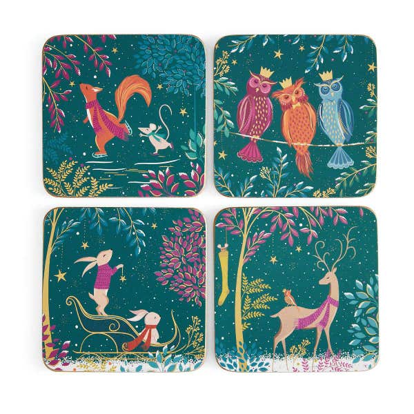portmeirion Woodland Tales Set of 4 Coasters