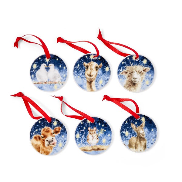 portmeirion Wrendale Designs Nativity Decorations