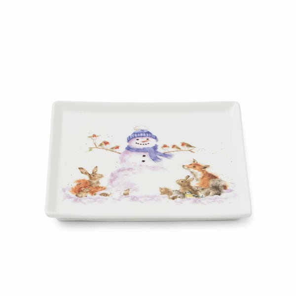 Portmeirion Wrendale Designs Snowman Square Plate