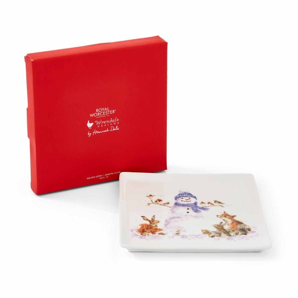 Portmeirion Wrendale Designs Snowman Square Plate