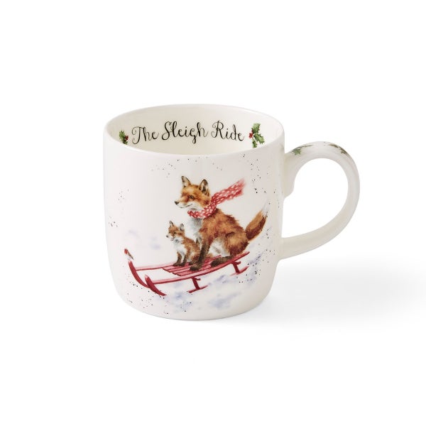 portmeirion Wrendale Designs The Sleigh Ride Mug