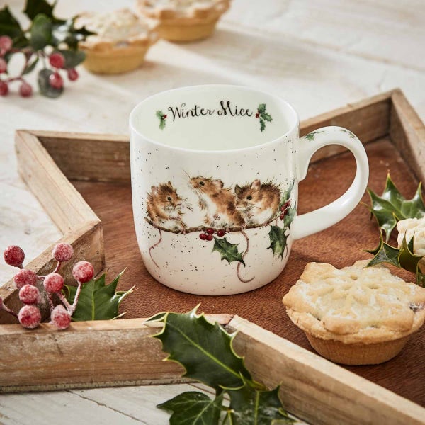 Portmeirion Wrendale Designs Winter Mice Mug