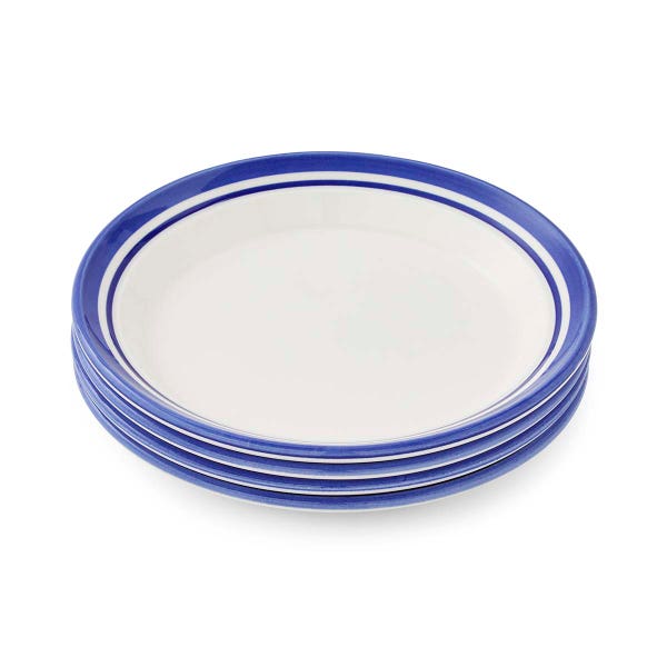 portmeirion Potter's Stripe Set of 4 Side Plates Blue
