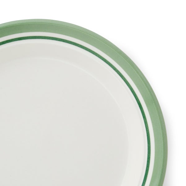 Portmeirion Potter's Stripe Set Of 4 Side Plates Green