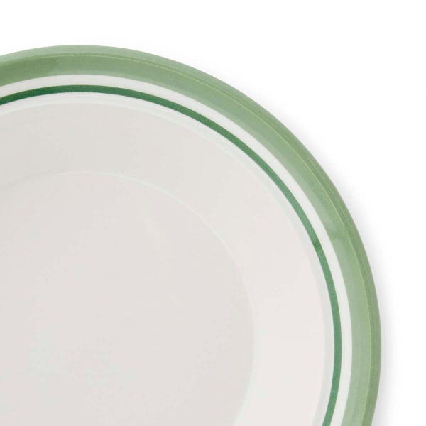 Portmeirion Potter's Stripe Set Of 4 Soup Plates Green