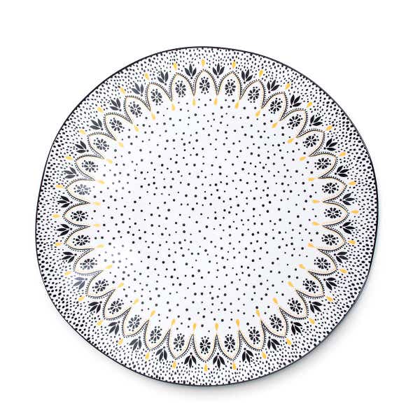 portmeirion Sara Miller Artisanne Noir Large Serving Bowl