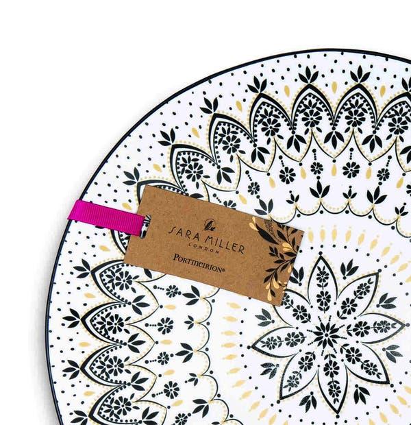 Portmeirion Sara Miller Artisanne Noir Medium Serving Bowl