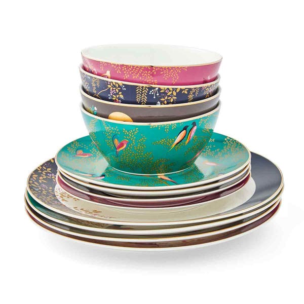 Portmeirion Sara Miller Chelsea 12 Piece Dinner Set