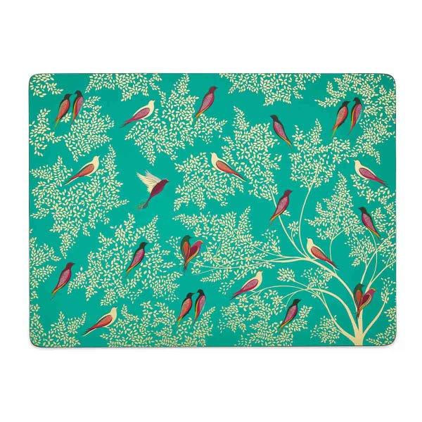 portmeirion Sara Miller Chelsea 4 Large Placemats Green