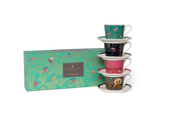Portmeirion Sara Miller Chelsea Espresso Cups & Saucers