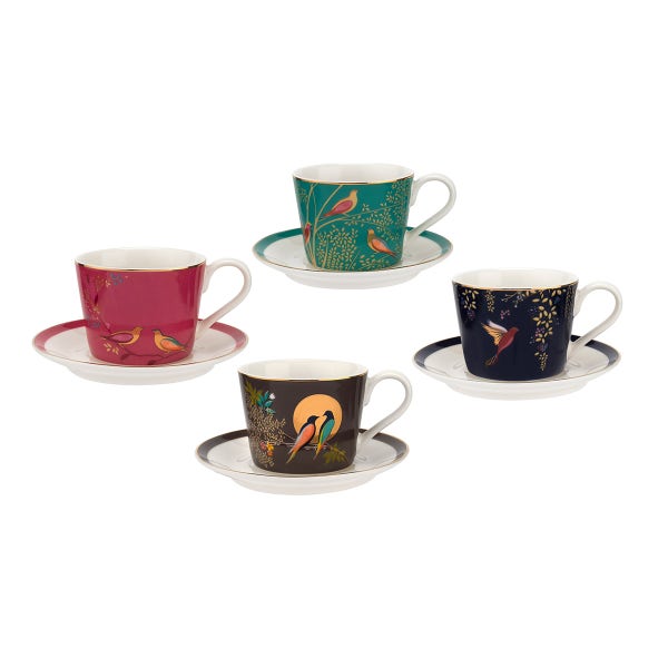 portmeirion Sara Miller Chelsea Espresso Cups & Saucers