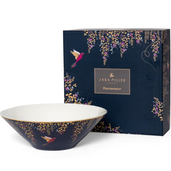 Portmeirion Sara Miller Chelsea Medium Salad Bowl Navy