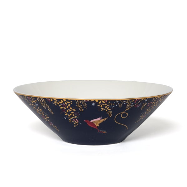 portmeirion Sara Miller Chelsea Medium Salad Bowl Navy