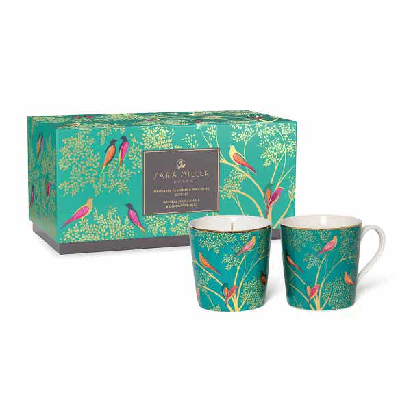 Portmeirion Sara Miller Chelsea Mug And Candle Gift Set