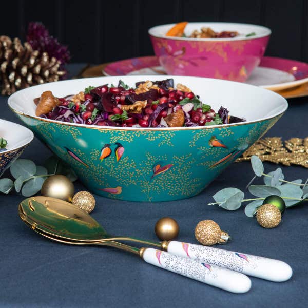 Portmeirion Sara Miller Chelsea Pair Of Salad Servers