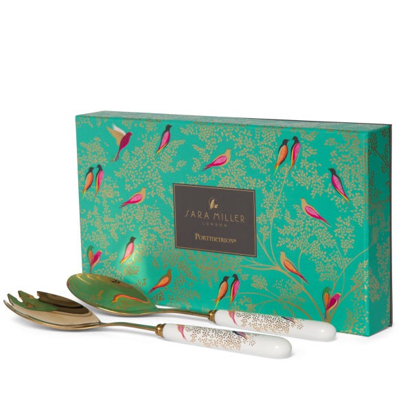 Portmeirion Sara Miller Chelsea Pair Of Salad Servers