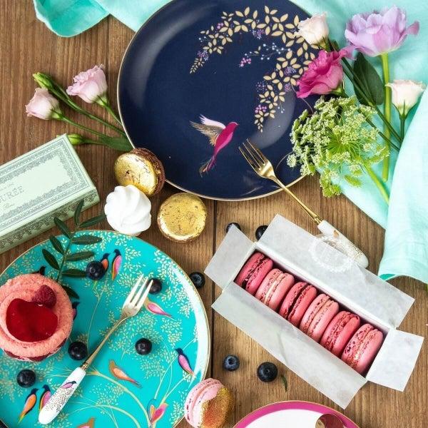 Portmeirion Sara Miller Chelsea Set Of 4 Cake Plates