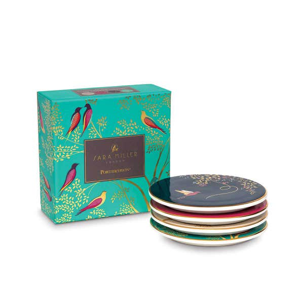 Portmeirion Sara Miller Chelsea Set Of 4 Ceramic Coasters