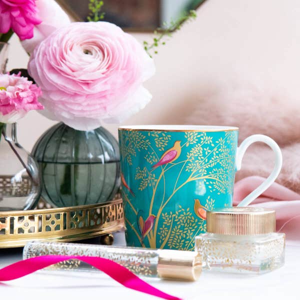 Portmeirion Sara Miller Chelsea Set Of 4 Mugs Green