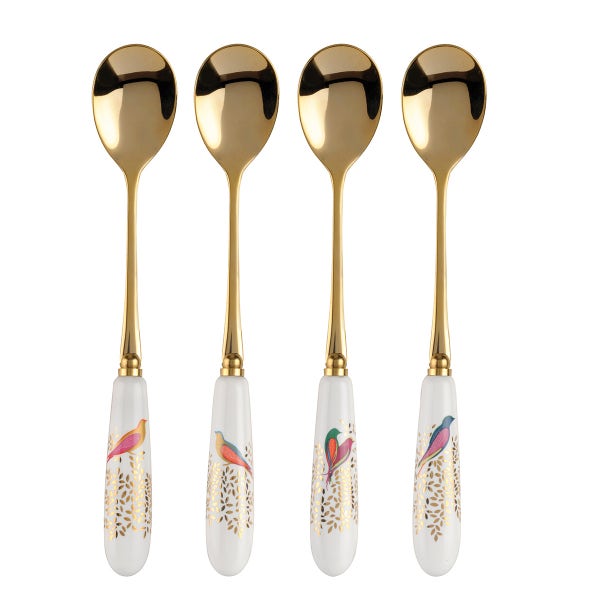 portmeirion Sara Miller Chelsea Set of 4 Tea Spoons