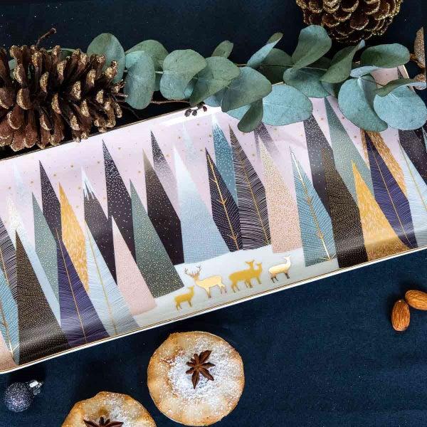 Portmeirion Sara Miller Frosted Pines Sandwich Tray