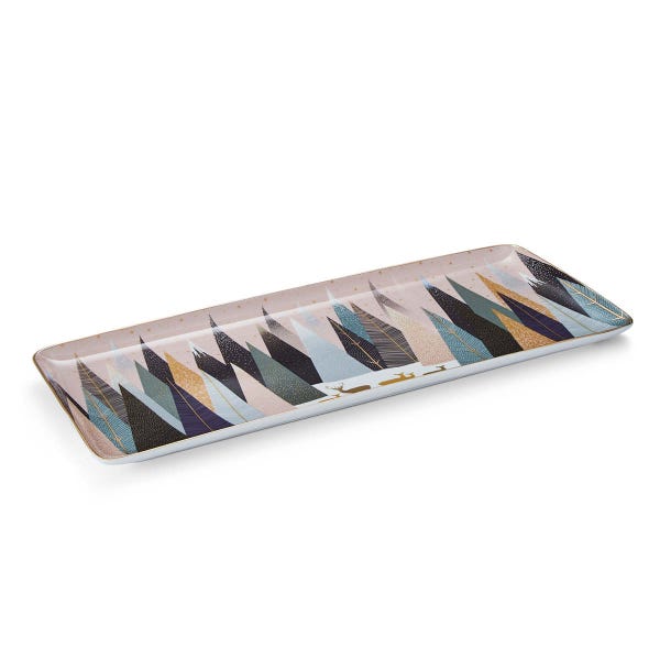 Portmeirion Sara Miller Frosted Pines Sandwich Tray