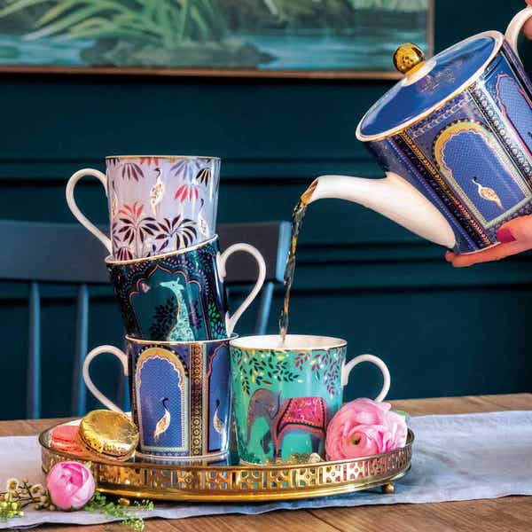 Portmeirion Sara Miller India Lattice Windows Teapot