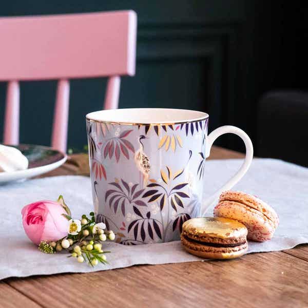 Portmeirion Sara Miller London India Crane Garden Mug