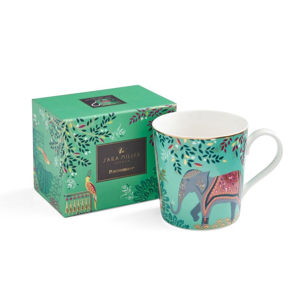 portmeirion Sara Miller London India Elephant's Oasis Mug