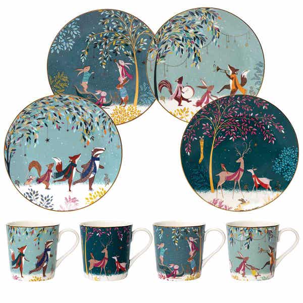 portmeirion Sara Miller Woodland Tales Festive Treats Set