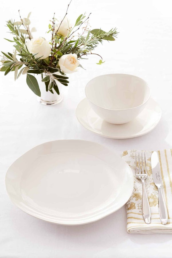 Portmeirion Sophie Conran Arbor 4 Dinner Plates Cream