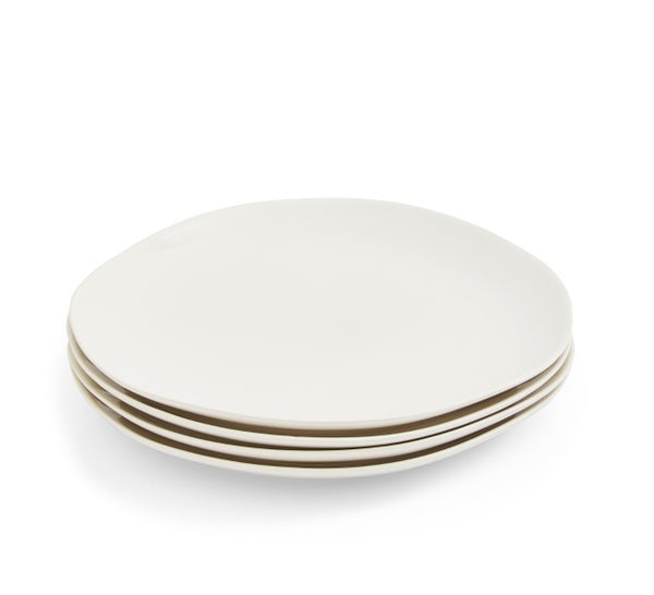 portmeirion Sophie Conran Arbor 4 Dinner Plates Cream