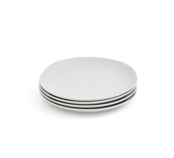 portmeirion Sophie Conran Arbor 4 Salad Plates Grey