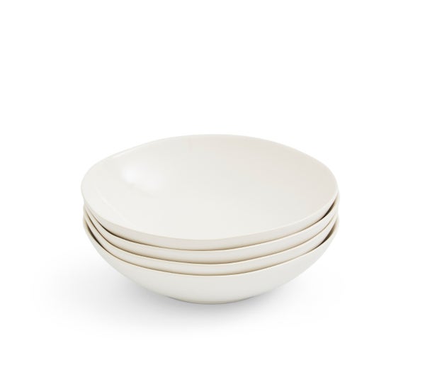 portmeirion Sophie Conran Arbor Set of 4 Pasta Bowls Cream