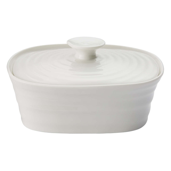 Portmeirion Sophie Conran Covered Butter Dish White