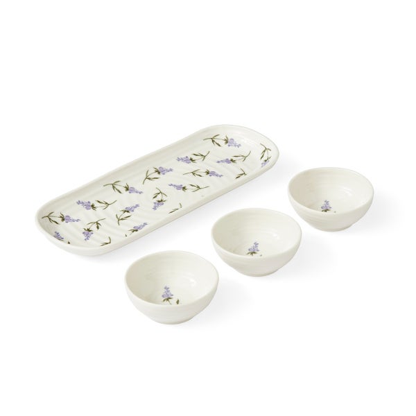 Portmeirion Sophie Conran Lavandula 3 Bowl & Tray Set