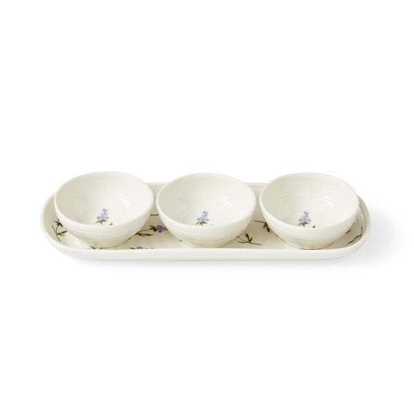 portmeirion Sophie Conran Lavandula 3 Bowl & Tray Set
