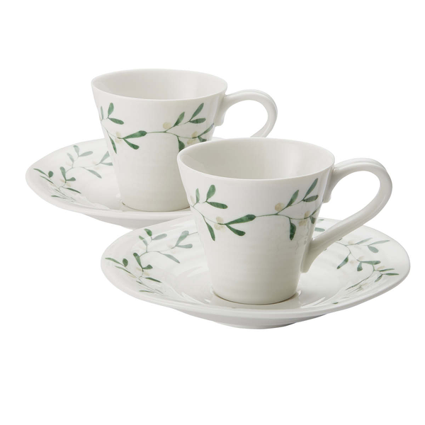 portmeirion Sophie Conran Mistletoe Espresso Cups Set
