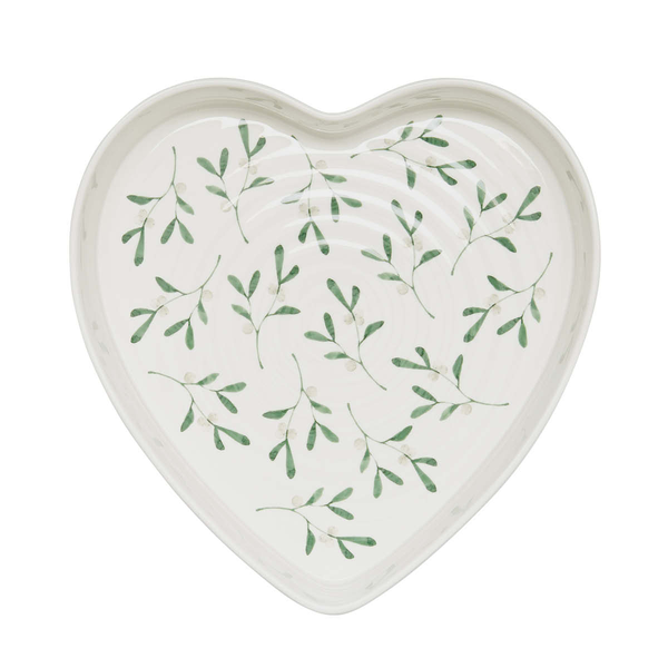 Portmeirion Sophie Conran Mistletoe Heart Baking Dish