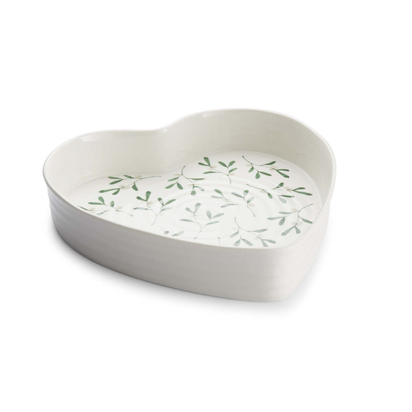 Portmeirion Sophie Conran Mistletoe Heart Baking Dish