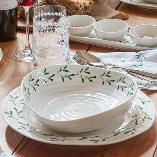 Portmeirion Sophie Conran Mistletoe Set Of 4 Pasta Bowls