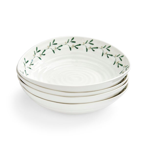 portmeirion Sophie Conran Mistletoe set of 4 Pasta Bowls