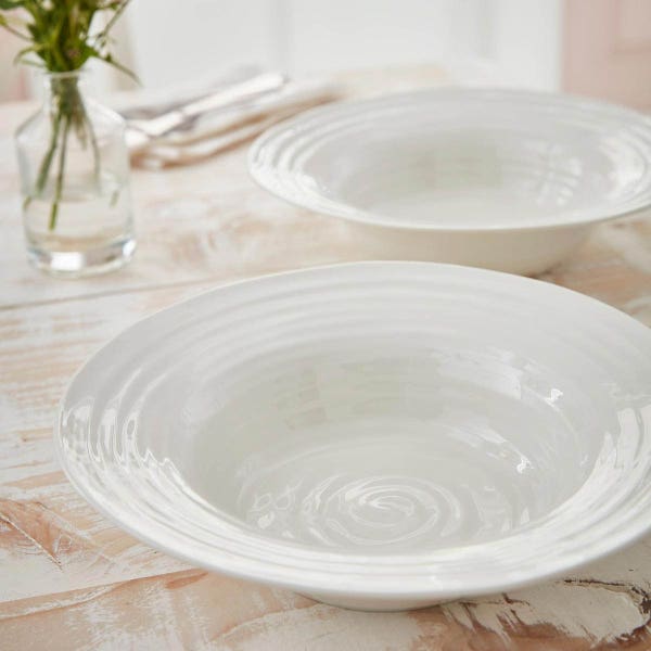 Portmeirion Sophie Conran Set Of 2 Bistro Bowls White
