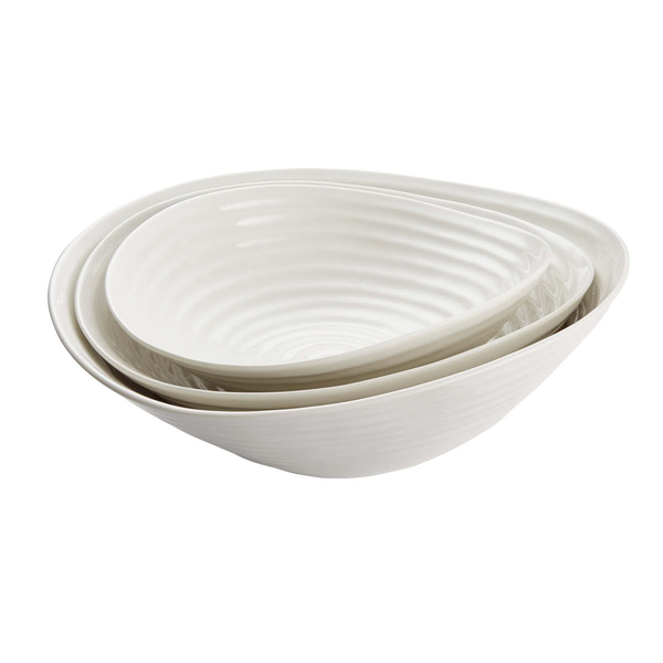 portmeirion Sophie Conran Set of 3 Salad Bowls White