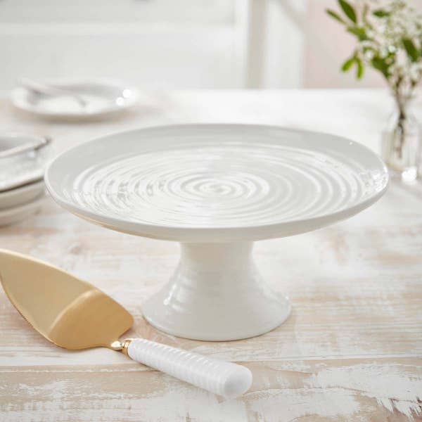 Portmeirion Sophie Conran Small Footed Cake Plate White